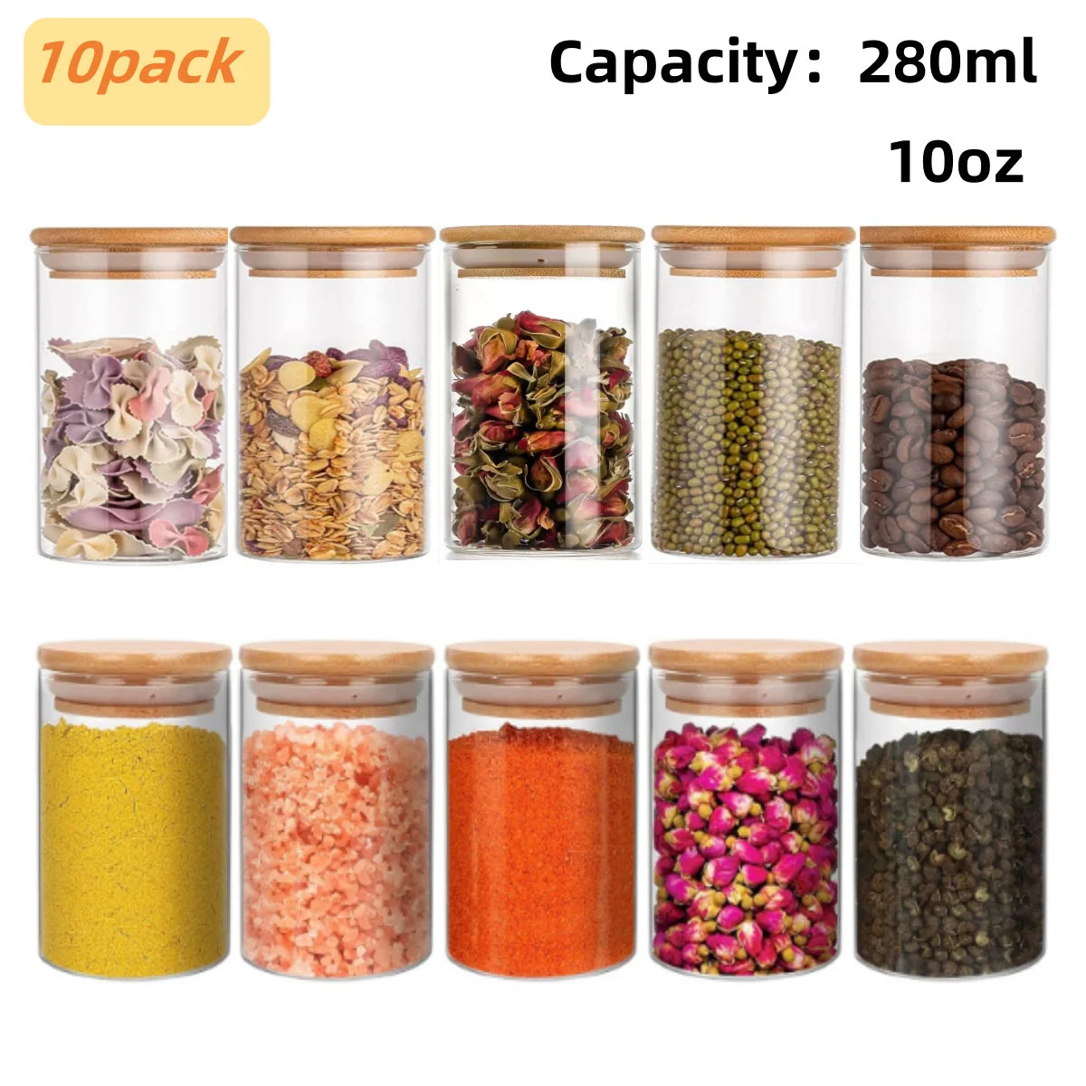 Spice Jar with Bamboo Lid
