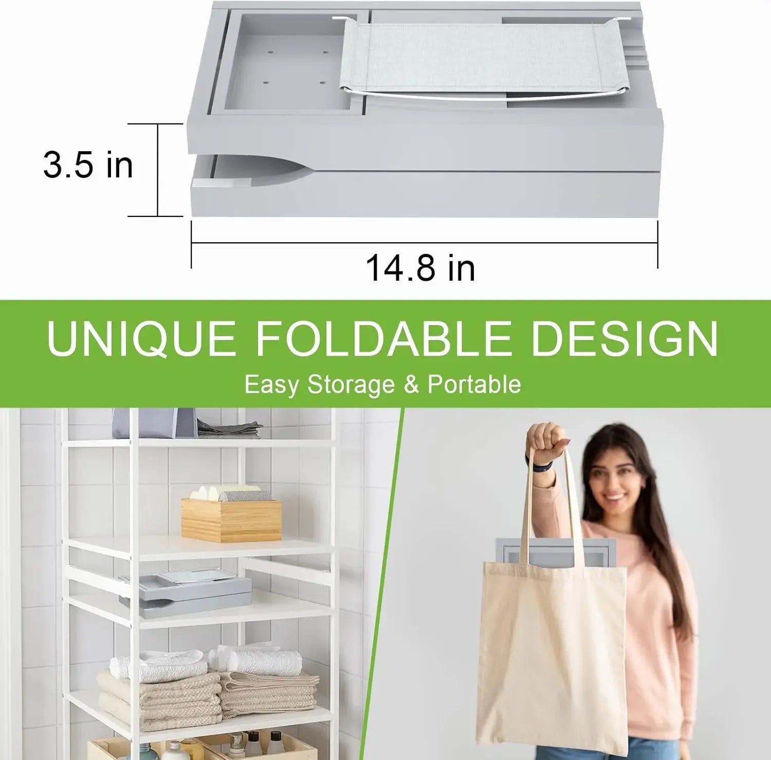 Adjustable Tub Caddy for Bathroom
