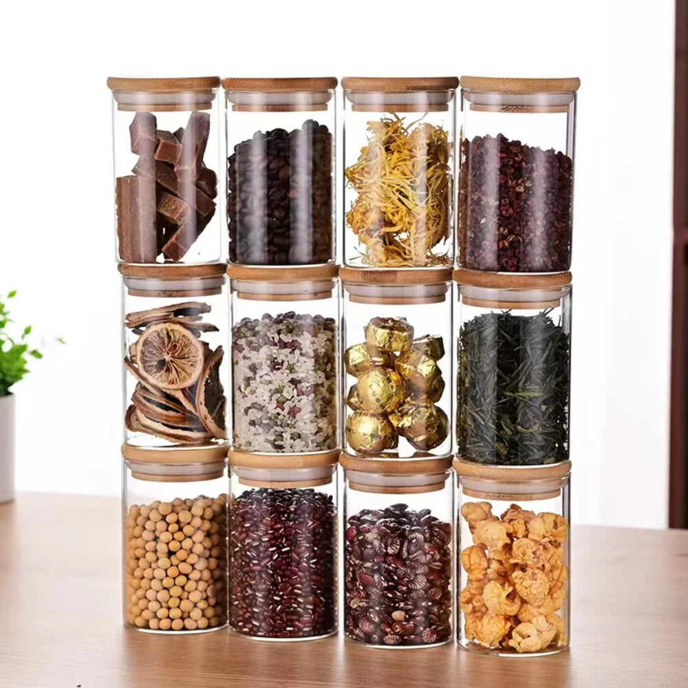 Spice Jar with Bamboo Lid