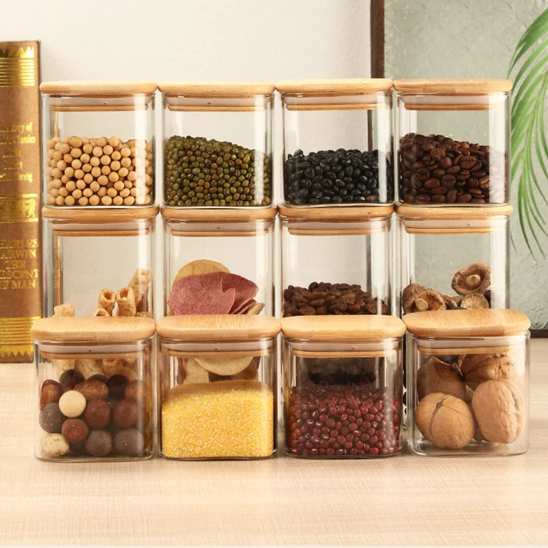 Coffee Bean Storage Glass Bottles