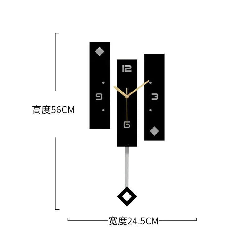 Stylish Nordic Pendulum Timepiece