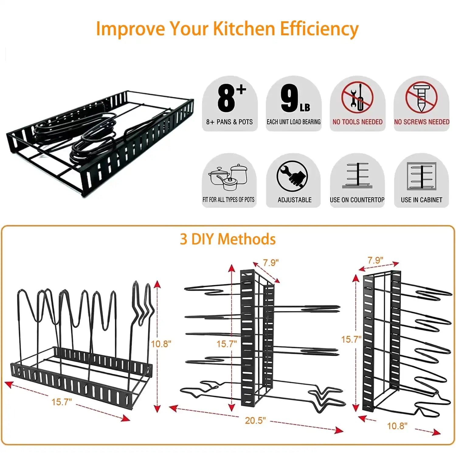 Cookware Storage and Organizer